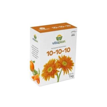 Imagem de Fertilizante Mineral Misto Adubo NPK 10-10-10 granulado 1Kg Caixa Vita