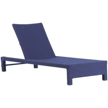 Imagem de Espreguiçadeira Grécia Alumínio Corda Náutica Regulagem Piscina Trama 