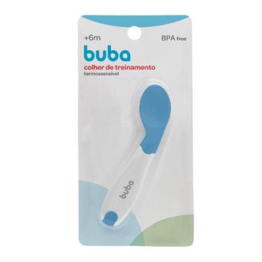 Imagem de Colher de Treinamento Papinha Infantil Azul - Buba 11840