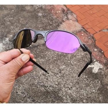Imagem de Oculos de Sol Romeo2 Roxo Violet Juliet X-Metal Pinado Lupa Polarizada