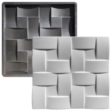 Imagem de Forma 3D Gesso e Cimento ABS - Trançado 40x40 - XMOLDES