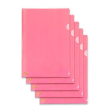 Imagem de Pacote com 50 Pastas L Organizadoras Escritório Material Escolar e Pro