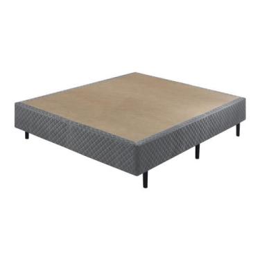 Imagem de Sommier Casal Chumbo Eco 138x188x40cm - Cinza - Ecoflex, Cinza