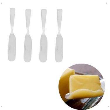 Imagem de kit 4 Espátulas Manteiga E Geleia Inox Wolff  14,5 Cm