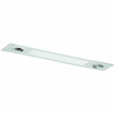 Imagem de Luminária de Teto Embutir Retangular Metal e Plástico Preto Bivolt