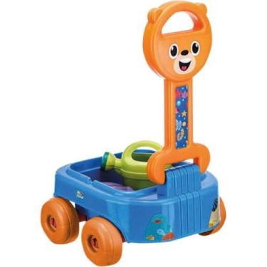 Imagem de Baldinho de Praia Acqua Carrinho Puxar URSO 4 Peças - Gulliver