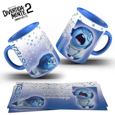 Imagem de Caneca  Divertida mente 2  Tristeza - Jlssublimação, Azul