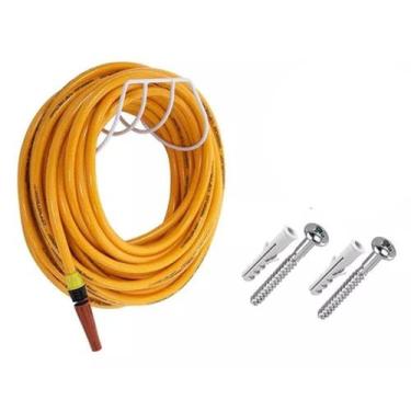 Imagem de Suporte Enrolador De Mangueira Aço Epoxi + Kit Instação 879 - ms