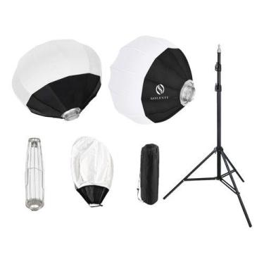 Imagem de Softbox Lanterna Balão Chines 65cm +tripe Grosso 2.4m L - soleste, 110