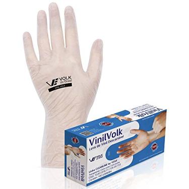 Imagem de Volk Luva De Vinil Com Amido Descartável Transparente Pequena Com 100 Unidades-Volk-10.81.078.11-P
