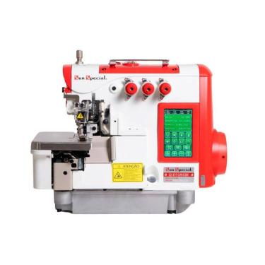 Imagem de Máquina Costura Industrial Overlock Eletrônica SS21-3ET-UT-CQ-PR-SU 220V - Sun Special