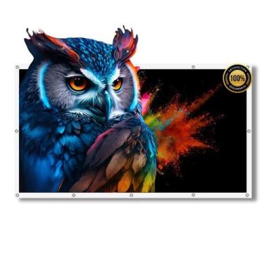 Imagem de Tela De Projeção Com Ilhós 150 Polegadas