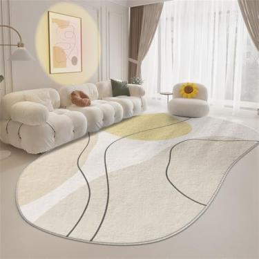 Imagem de HJZSZX Tapete pequeno com sensação de nuvem em forma de fresco para sala de estar, mesa de chá, almofada para sofá, quarto, cama, FYR, sem fiapos, 10.120 x 160 cm (3,9 x 5,25 pés)