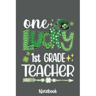 Imagem de Leopard Shamrock One Lucky 1st Grade Teacher St Patricks Day Notebook Copy: Journal or Planner for Teacher Gift, Great for Teacher Appreciation,Thank You,Retirement,Year End Gift