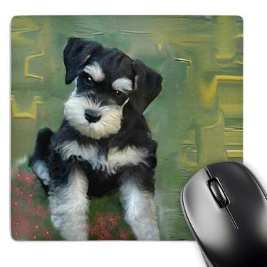 Imagem de 3dRose Mouse pad LLC 20 x 20 x 0,63 cm, Schnauzer miniatura (mp_4158_1)