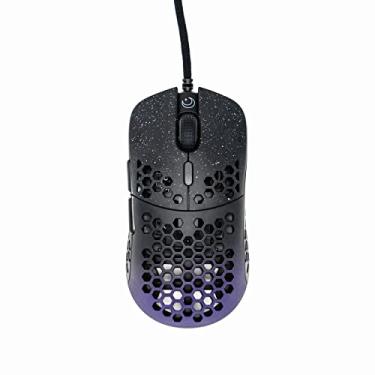 Imagem de Mouse para jogos Gwolves Hati HTM leve, favo de mel com fio~ 56 g, sensor 3389, 16.000 DPI, baixa latência, antiinterferência, 6 Btns programáveis, memória integrada, PC/Mac e laptop (azul gradiente