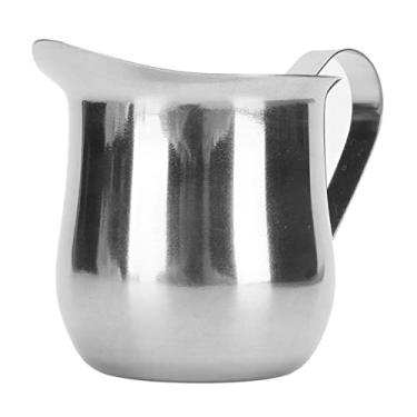 Imagem de Jarro de Espuma de Leite de Aço Inoxidável - Xícara de café Expresso Com Leite - Jarra de Milkshake de Mel - Copo de Molho de Creme - Perfeito para Cervejarias Caseiras (5 onças)