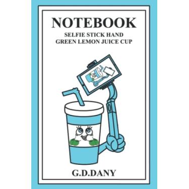 Imagem de NOTEBOOK SELFIE STICK HAND GREEN LEMON JUICE CUP