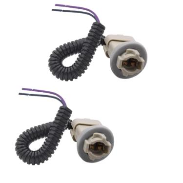 Imagem de KIXILO Plugues de chicote de fios de soquete de luzes de placa de licença compatíveis com Ford F250 F350 F450 F550 Super Duty Ranger Explorer Bronco Excursion Expedition, 1999-2015 Luzes de placa de