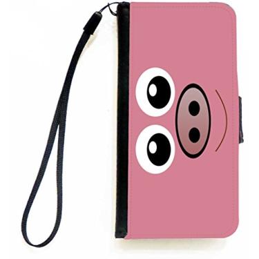 Imagem de Rikki Knight Capa carteira flip rosto de porco com aba magnética para Apple iPhone 5c