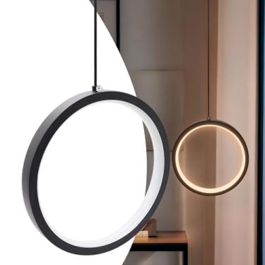 Imagem de Luminária Pendente Eclipse Led Redondo Preto Bivolt Pd51