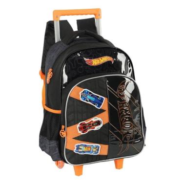 Imagem de Mochila De Rodinhas Hot Wheels Preto Luxcel Ic41496Hw