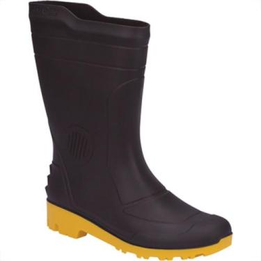 Imagem de Bota Pega Forte Preto/Amarelo Cano Medio N.45/46 - GRENDENE