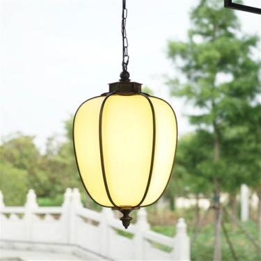 Imagem de Lâmpada Pendente Contemporânea Ao Ar Livre LED À Prova D 'Água Villa Jardim Pátio Portão Corredor Varanda Lâmpada Pendente (H D35CM 1PCS)