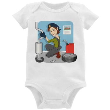 Imagem de Body Bebê Mecânica - Foca na Moda, Branco, P