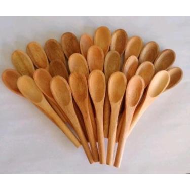 Imagem de Mini colher de pau 10cm 26unidades - Artesanal