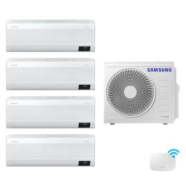 Imagem de Samsung Quad-Split WindFree 28.000 BTUs (Hi Wall 2x9.000 + 2x12.000) Quente/Frio com WiFi - 220V