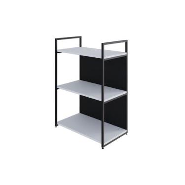 Imagem de Estante C/03 Prateleiras 84x60x33cm C/Fundo Yon - Metalig, Branco TX/E