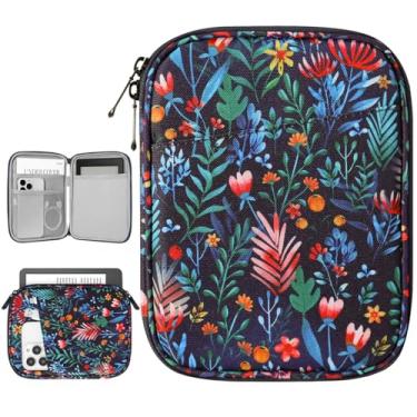 Imagem de Vinabilia Capa de transporte de 15 a 7 polegadas para Kindle Colorsoft Signature Edition de 17.8 cm e novo Kindle Paperwhite, capa protetora para Kindle/Kindle Oasis/E-Reader de 15 cm, floresta