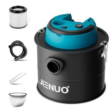 Imagem de JIENUO Aspirador De Cinzas Sem Fio Compatível Com Bateria Makita De 18 V, Aspirador De Cinzas Portátil De 4 Galões Com Limpeza De Filtro, Função De Sopro Para Fogões A Pellets, Lareiras E Churrasque