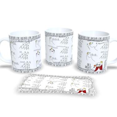 Imagem de Caneca Queen Branca de Porcelana Personalizada Musical Engraçada (Queen 5)