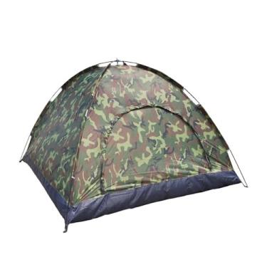 Imagem de Barraca Camping com mosqueteiro, Com Bolsa de Transporte, Facil Montagem, Acampamento, Resistente, Para até 6 Pessoas (6 LUGARES - CAMUFLADO)