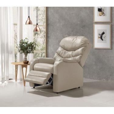 Imagem de Poltrona Reclinável Papai Luxo D28 Estética - Corano Bege - ESTOFADOS 
