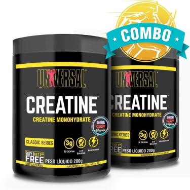 Imagem de Combo 2 Unidades Creatina Sem Sabor (200g) - Universal Nutrition