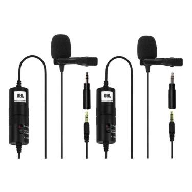 Imagem de Kit 2 Microfones de Lapela jbl CSLM20B Bateria - Preto