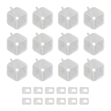 Imagem de PET STANDARD Filtro de água de substituição e 12 esponjas de pré-filtro compatíveis com Smartoo fonte automática para gatos de 4,5 l PTM-643, pacote com 12