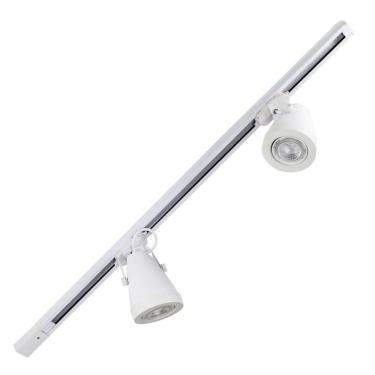 Imagem de Trilho Eletrificado 1m+ 2 Spot Branco + 2 LED Par20 Branco Quente St335