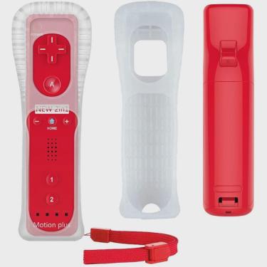 Imagem de Controle Wii Remote Motion Plus Nintendo Wii Vermelho Wii U