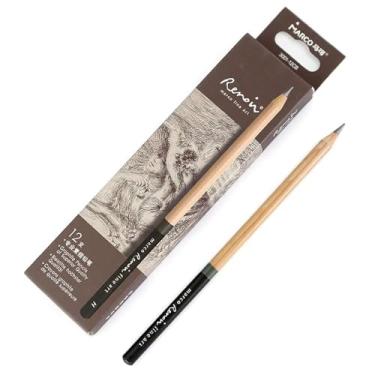 Imagem de Lápis de desenho com lápis, suprimentos de arte, 12 peças, nível de artista, H