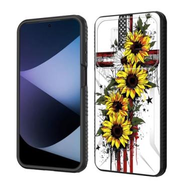 Imagem de wiaekosef Capa para Moto G Stylus 5G 2025, capa de lente de câmera deslizante embutida, proteção resistente à prova de choque, capa de camada dupla para Motorola Moto G Stylus 5G 2025, cruz bandeira