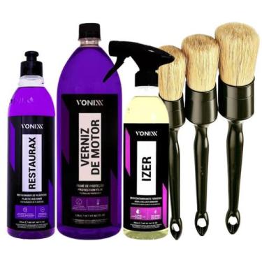 Imagem de Restaurax Restaura Plástico Verniz de Motor Izer Limpa Rodas - VONIXX