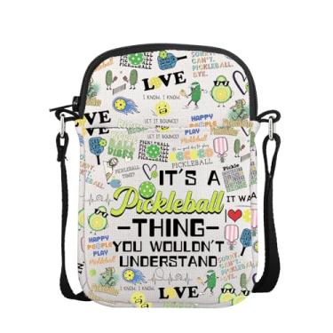 Imagem de POFULL Pickleball Player Gift Paddleball Pickleball Lovers Gift It's A Pickleball Thing You Wouldn't Understand Bolsa tiracolo (IT'S A PICKLEBALL)