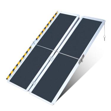 Imagem de DumetEisen Rampa Portátil Para Cadeira De Rodas 6 Pés, Dobrável Alumínio Antiderrapante Deficientes, Capacidade Peso 800 Libras, Degraus Casa, Escadas, Carro