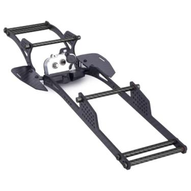 Imagem de RC Performance Carbon LCG Chassis Kit with Gearbox Shock Absorber for for 1/10 RC Crawler SCX10 Capra Upgrade (Black Chassis Kit)