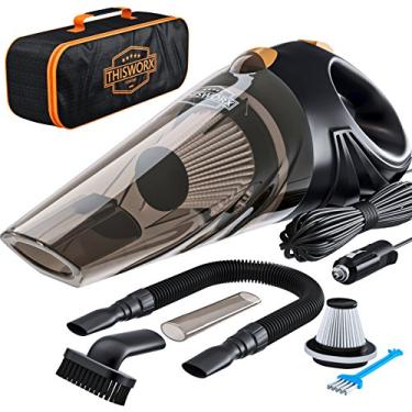 Imagem de VEAZOR Aspirador de Pó Automotivo 9000PA Portátil Recarregável 120W - Preto - Aspirador de Carro com Filtro HEPA e 3 Acessórios de Detalhes