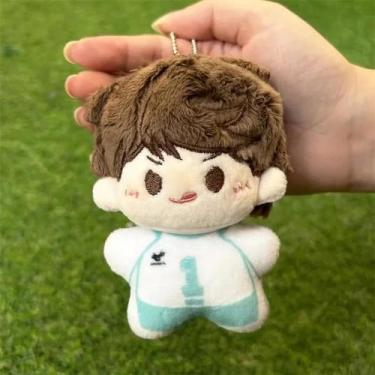 Imagem de Haikyuu Hinata Shoyo Tobio Kageyama 10cm Chaveiro De Pelúcia Mini Bone